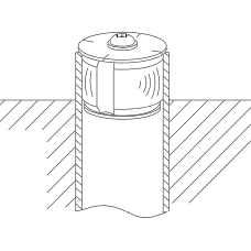 Bouchon de sécurité pour Bouche d'accès, PEHD