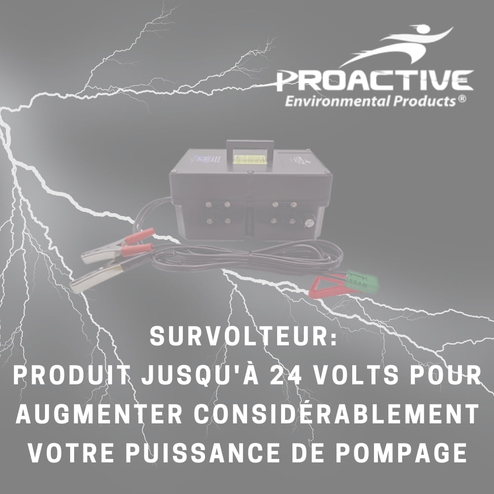 PROACTIVE KIT Pompe immergé 12 Volts Monsoon® PVC - survolteur 2