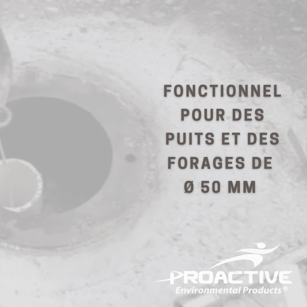 PROACTIVE Pompe immergé 12 Volts Mini Monsoon XL® 80 en acier inoxydable pour dépollution et essais de pompage forage 50mm