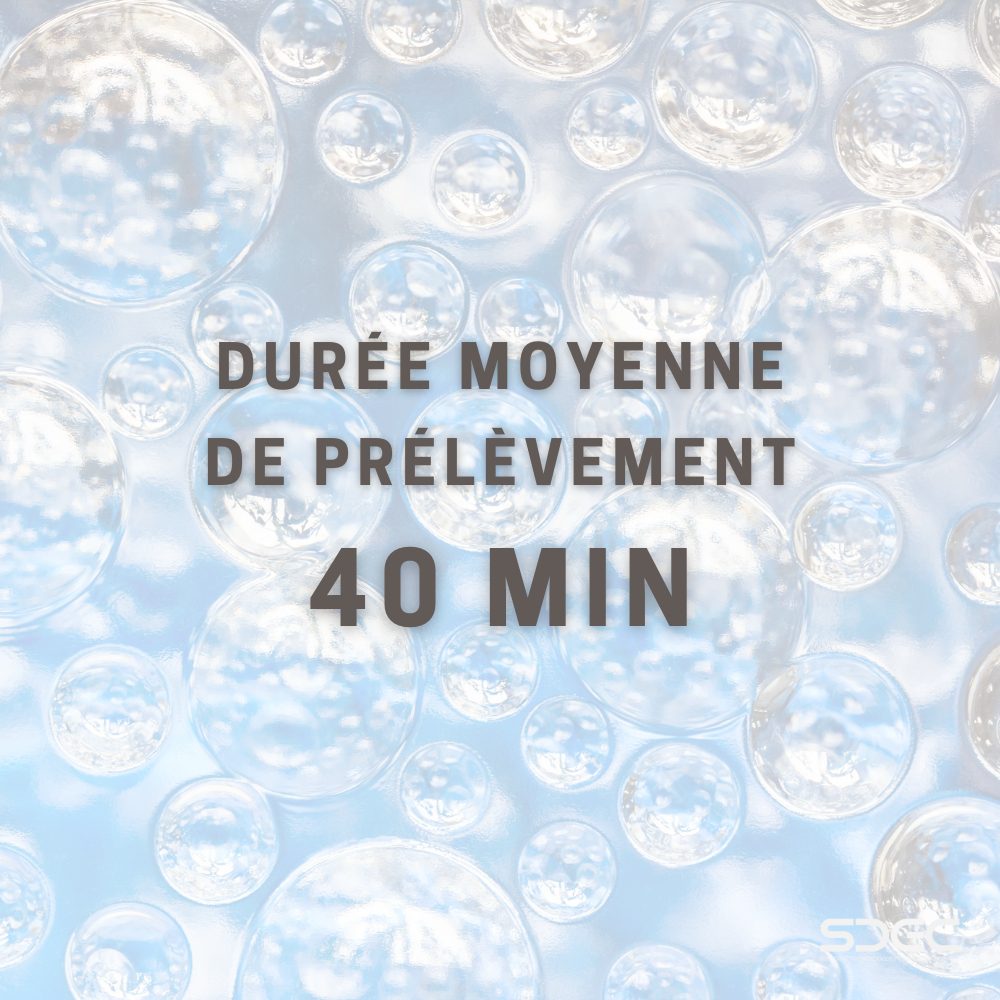 CONDENSEUR TRITIUM H3R 7000 Durée moyenne de prélèvement