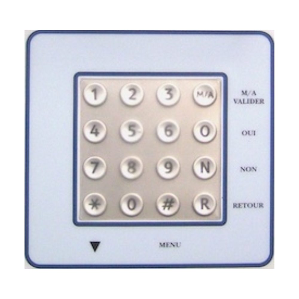 Détail du clavier étanche