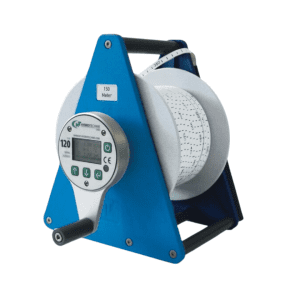 HT HydroTechnik sonde piézométrique manuelle haute precision Type 120-LTC – Mesure de niveau d’eau, température et conductivité – Support triangulaire en résine acrylique – Haute précision – ⌀20mm