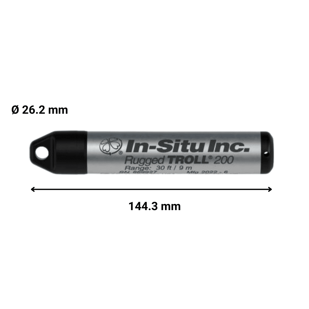 IN-SITU Rugged TROLL 200 – Enregistreur piézométrique autonome en titane – Niv. d’eau+T°C – Garantie 2 ans – ⌀26mm avec VuLink