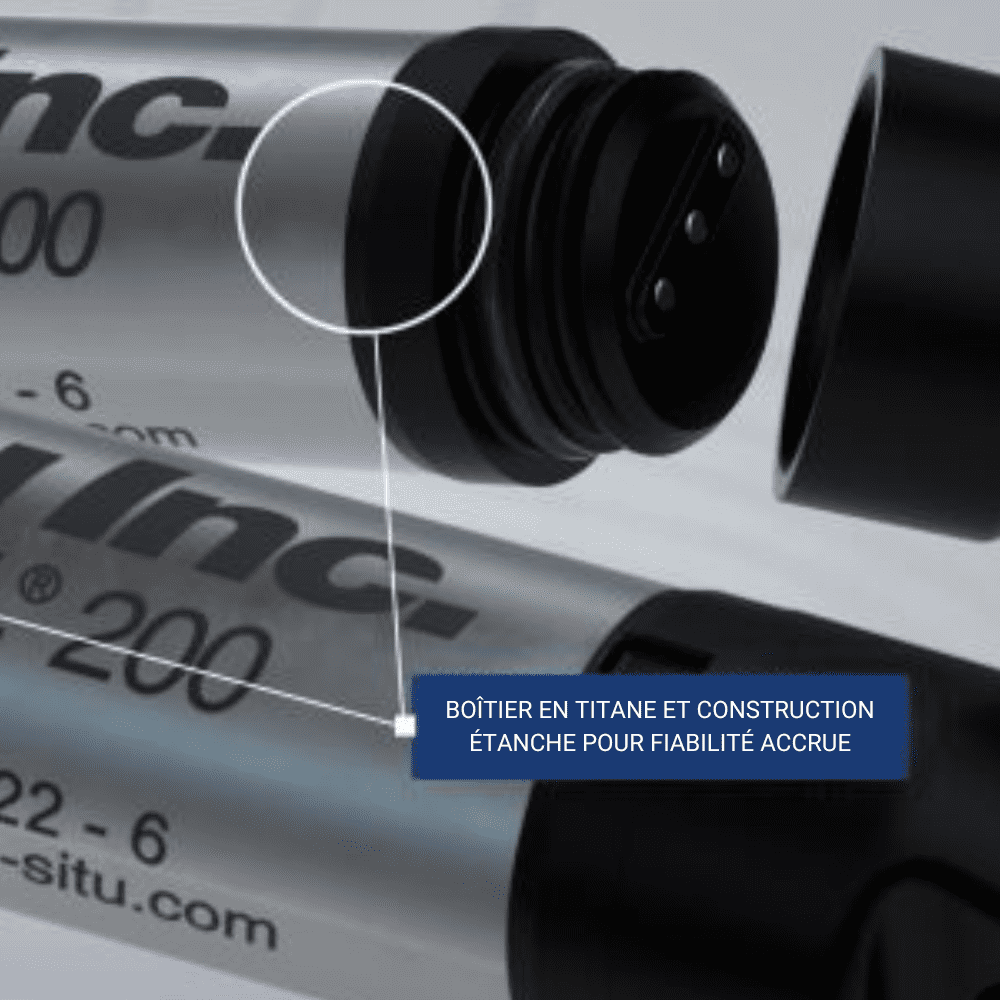 IN-SITU Rugged TROLL 200 – Enregistreur piézométrique autonome en titane – Niv. d’eau+T°C – Garantie 2 ans – ⌀26mm boîtier en titane