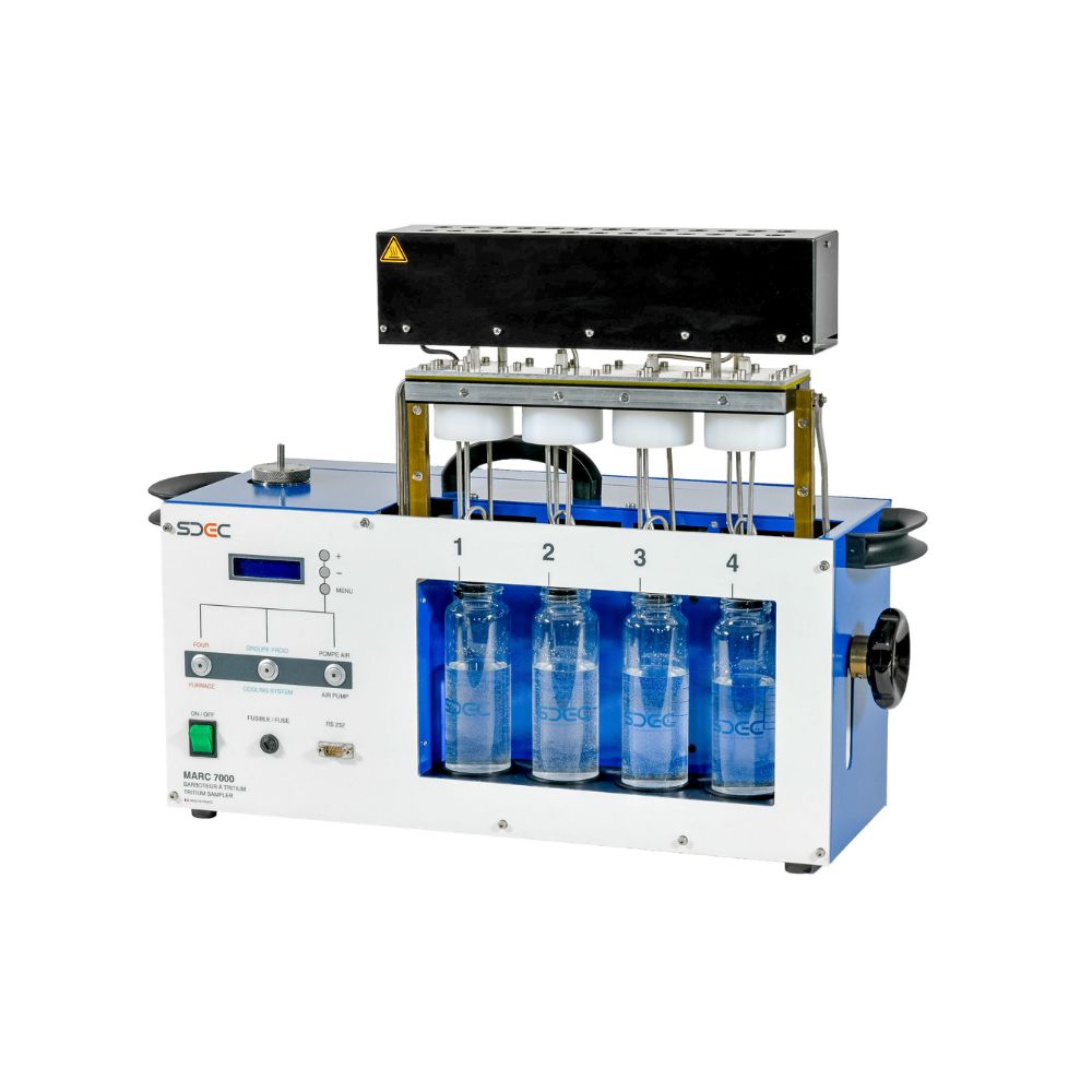 MARC7000 – Barboteur à Tritium Système de Surveillance Atmosphérique à 4 Pots (Avec Four) pour le Piégeage du Tritium sous forme HTO, HT et OBT ouvert