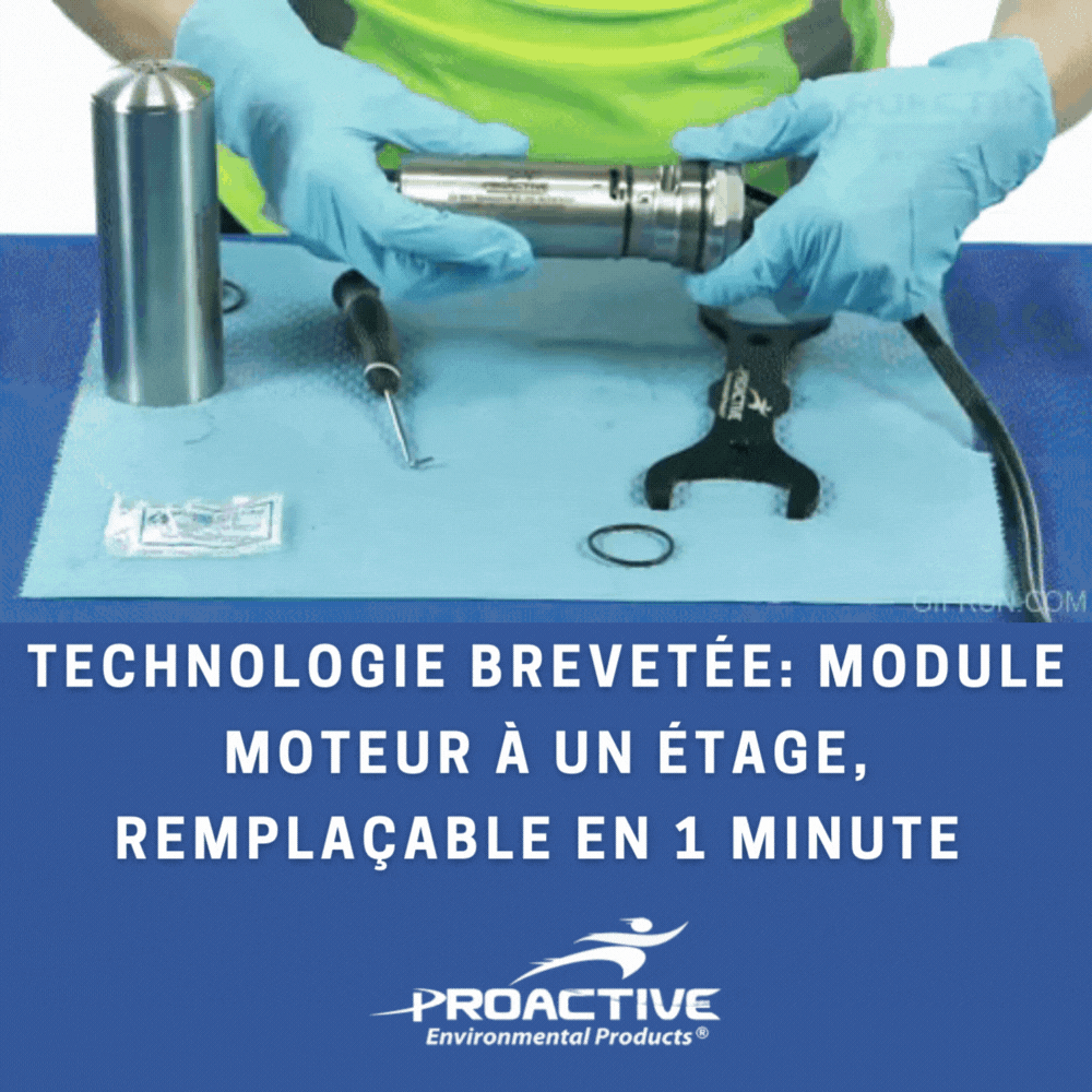 Kit Pompe immergée Mega Monsoon® XL en Acier Inoxydable + Contrôleur low flow LFPBXL3 LCD + Moteur de rechange – HMT 52m moteur