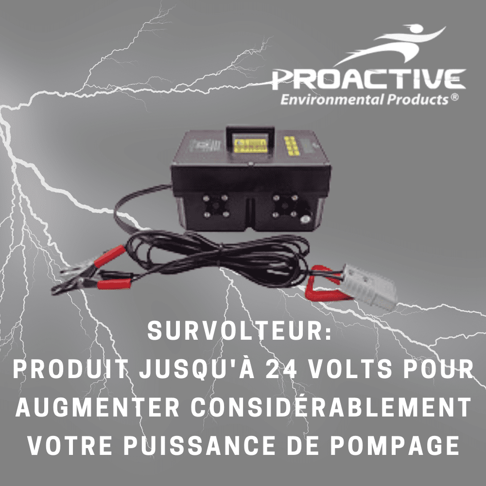 Kit Pompe immergée Mega Monsoon® XL en Acier Inoxydable + Contrôleur low flow LFPBXL3 LCD + Moteur de rechange – HMT 52m survolteur