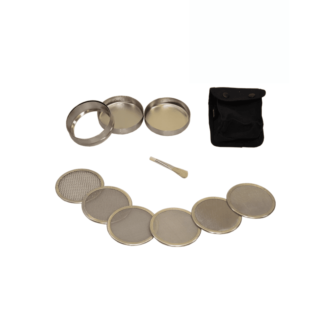 Set de mini tamis de poche, Ø100mm, 6 maillages - 08.05.04