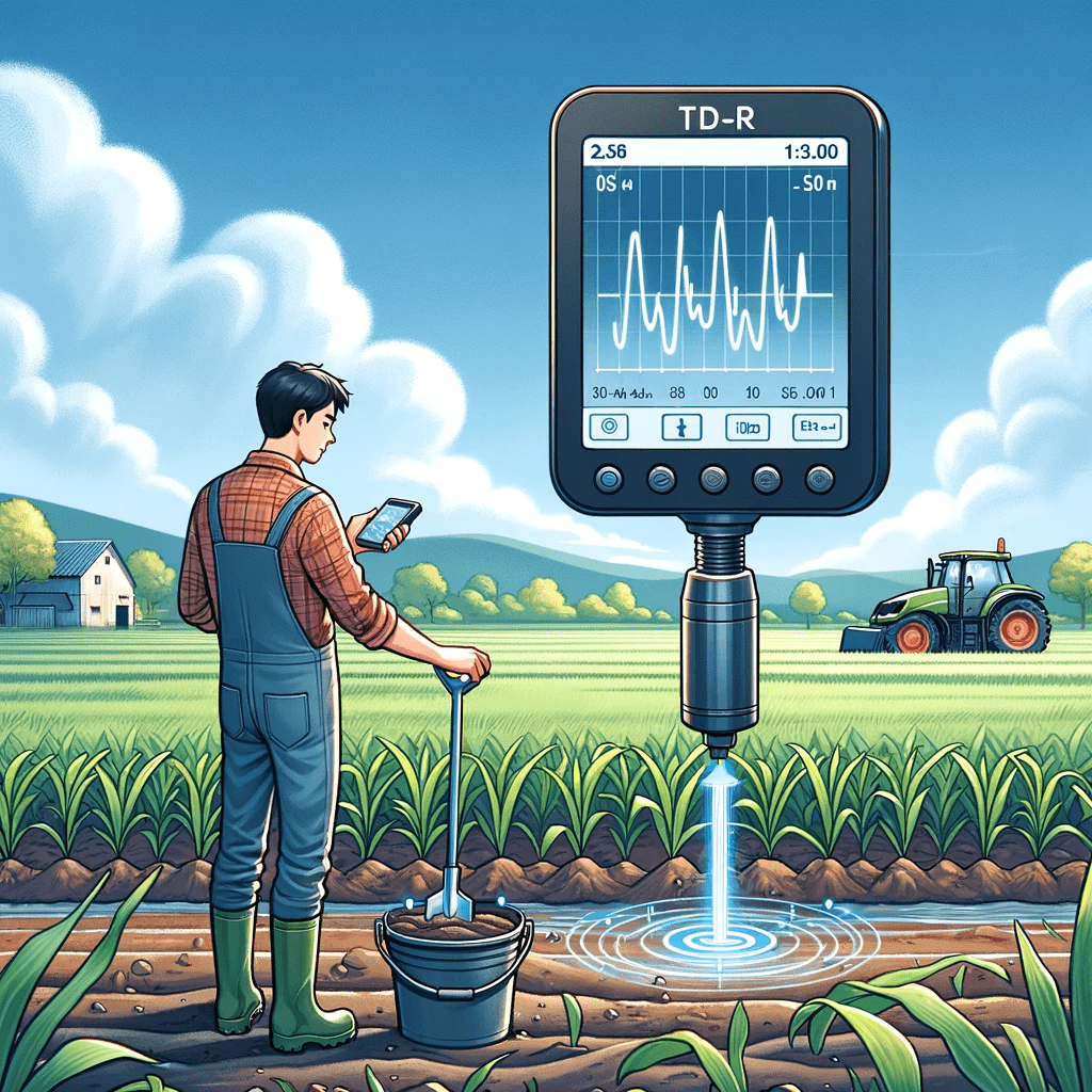 capteur TDR en fonctionnement