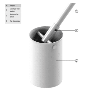 Bécher sur balancier V2A détails