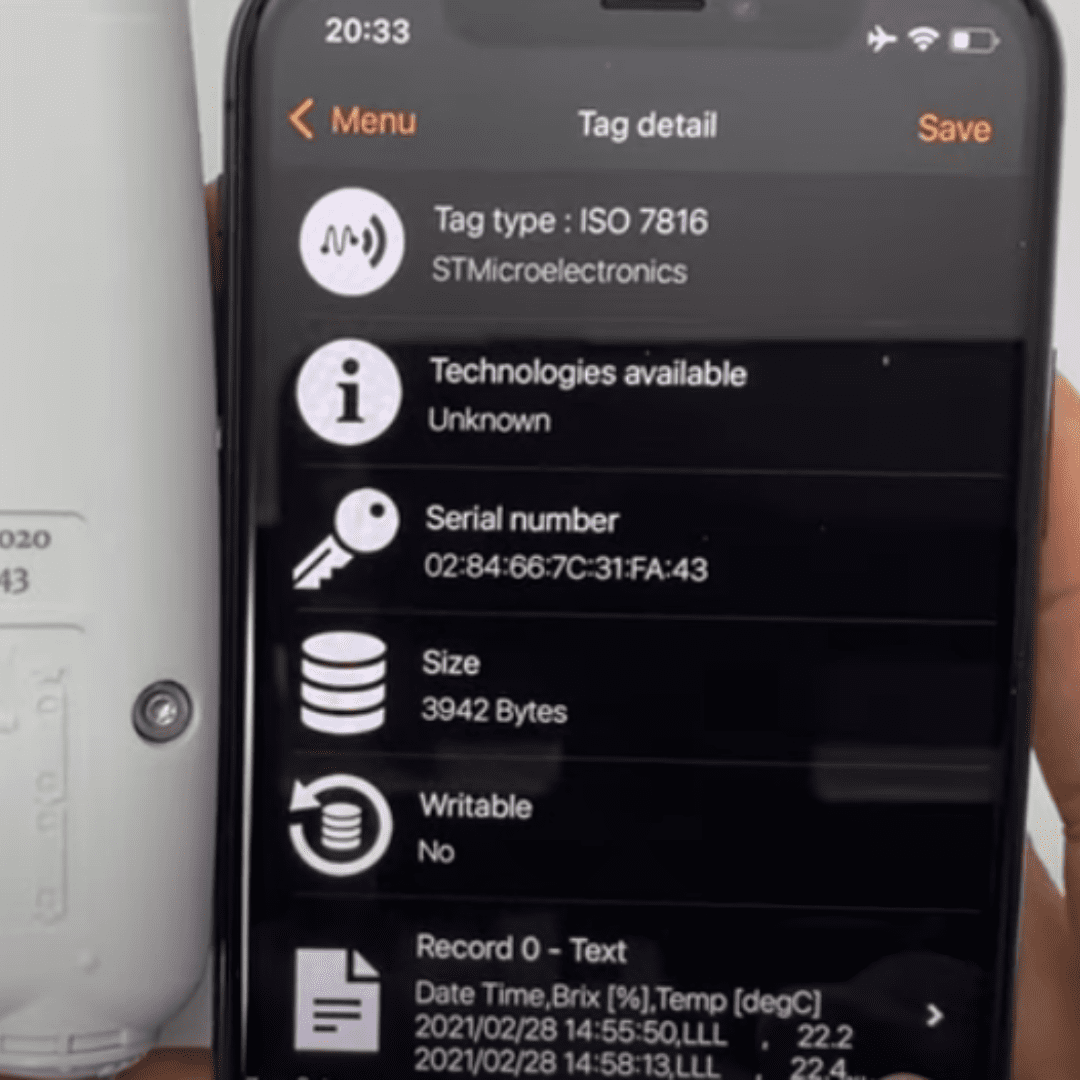 Réfractomètre de Sucre automatique Brix PAL-1 - Modèle optique portable - applicacion