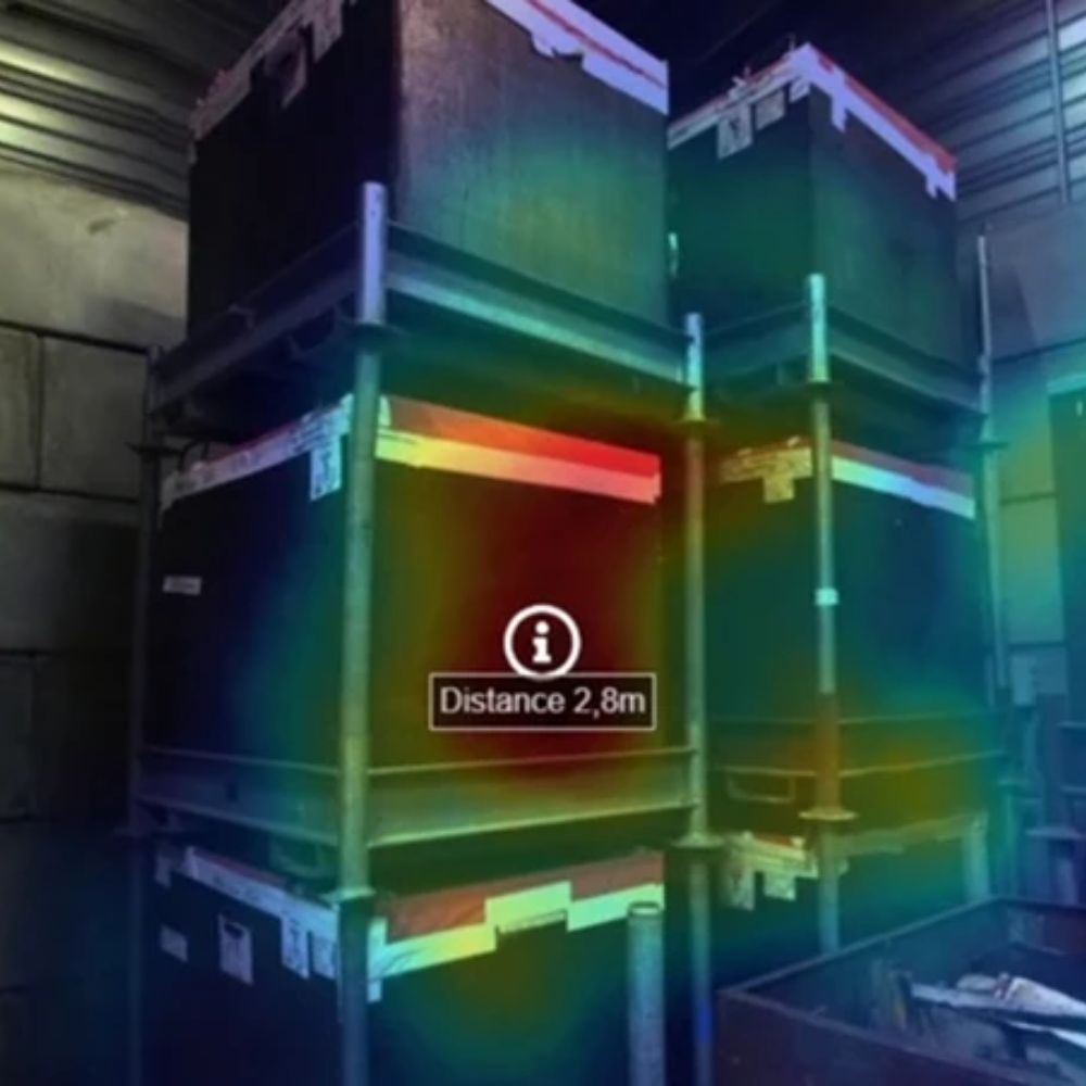 Localisation des points chauds radioactifs